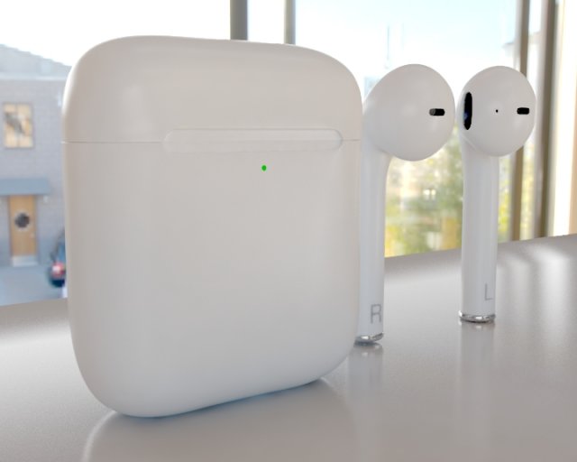 airpod Model 3D .c4d .max .obj .3ds .fbx .stl .blend 