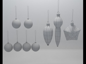 christmas tree bulbs 3Dモデル