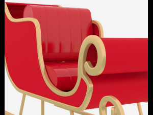 santasleigh 3D 模型
