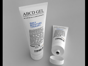 cream tube 3D 模型