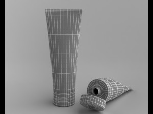 cream tube 3D 模型