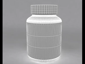 herbal bottle 3D Model