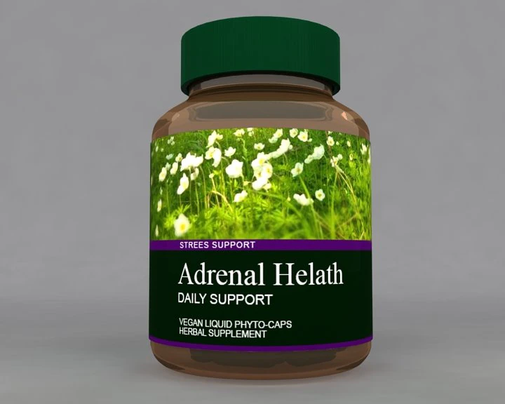 herbal bottle 3D Model .c4d .max .obj .3ds .fbx .stl .blend 