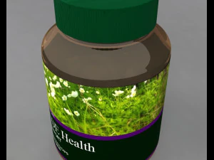 herbal bottle 3D Model