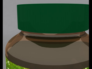 herbal bottle 3D Model
