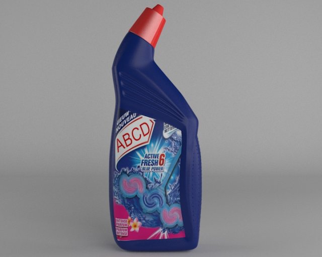 wc cleaning bottle 3D Model .c4d .max .obj .3ds .fbx .stl .blend 