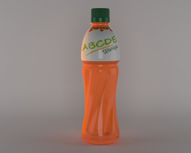 juice bottle 3D Model .c4d .max .obj .3ds .fbx .stl .blend 