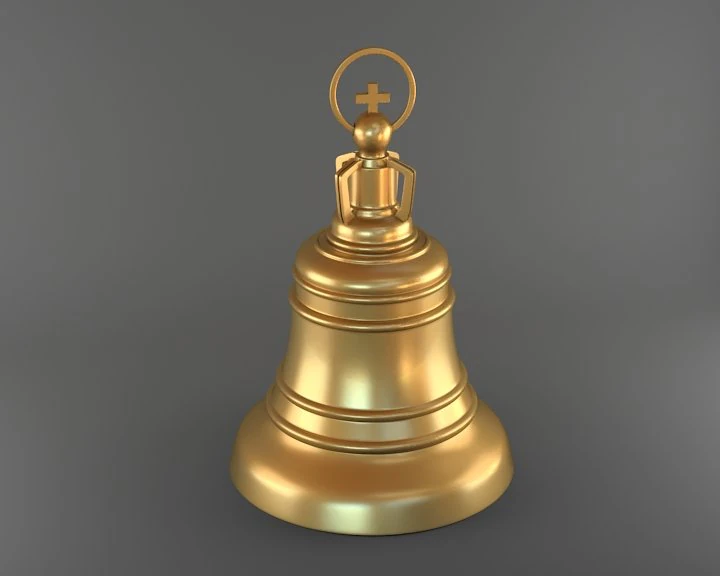 christmas bell 3D Model .c4d .max .obj .3ds .fbx .stl .blend 