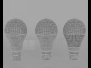 led bulb light 3D 모델