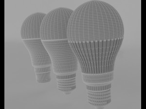 led bulb light 3D 모델