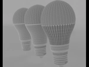 led bulb light 3D Model