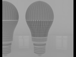 led bulb light 3D 모델