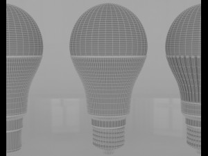 led bulb light 3D 모델