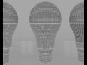 led bulb light 3D Model