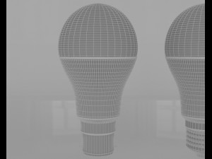 led bulb light 3D 모델
