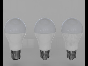 led bulb light 3D 모델