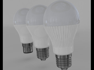 led bulb light 3D 모델