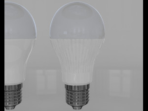 led bulb light 3D 모델