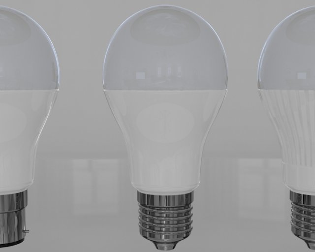 led bulb light 3D 모델 .c4d .max .obj .3ds .fbx .stl .blend 