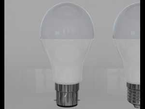 led bulb light 3D 모델