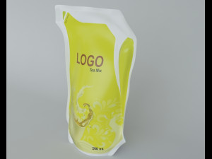 tea mix pack Model 3D