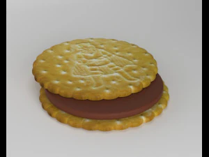 チョコレートビスケット 3Dモデル