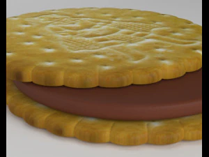 galleta de chocolate Modelo 3D