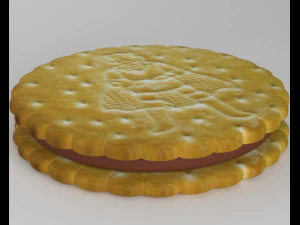 galleta de chocolate Modelo 3D