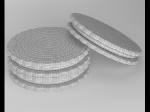 chocolate biscuit 3D 模型