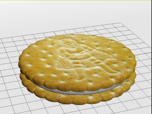 chocolate biscuit 3D 模型