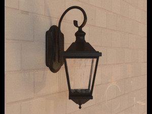 door lamp light 3D Model
