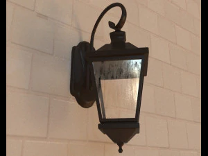 door lamp light 3D Model