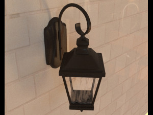 door lamp light 3D 模型