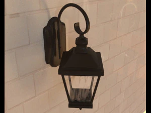 door lamp light 3D Model