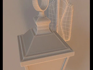 door lamp light 3D Model
