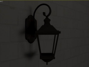 door lamp light 3D 模型
