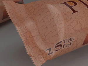 половина рулону 3D Модель