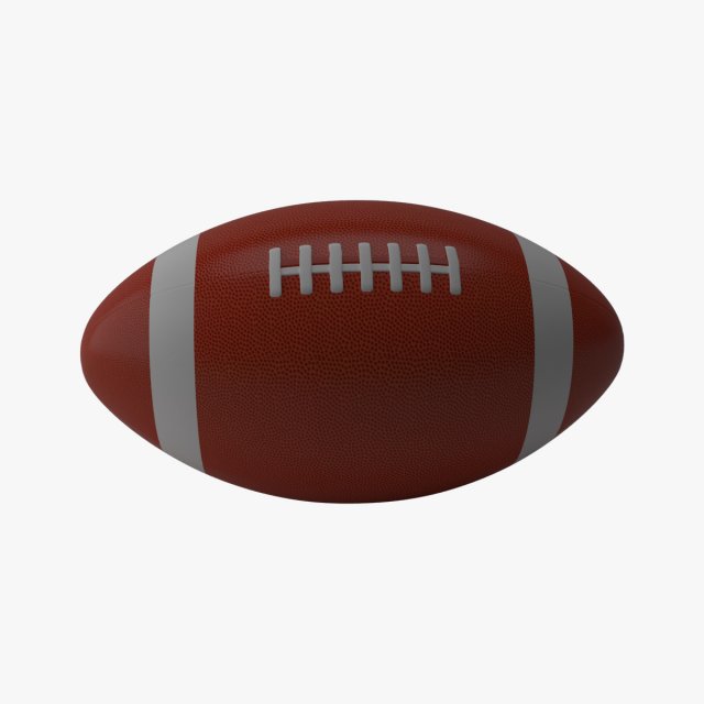 american football Model 3D .c4d .max .obj .3ds .fbx .stl .blend 