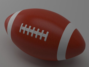 american football Model 3D