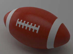 american football 3D Model
