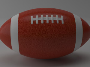 american football Model 3D