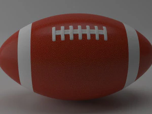 american football 3D Model