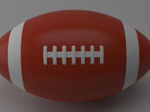 american football Model 3D