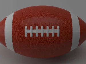 american football 3D Model
