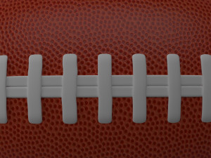 american football Model 3D