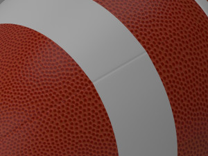 american football Model 3D