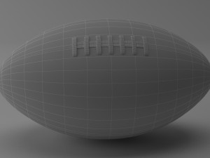 american football Model 3D