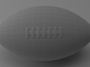 american football Model 3D