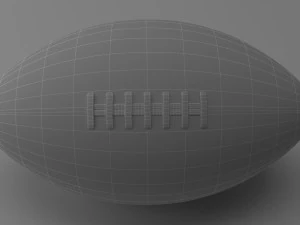 american football 3D Model