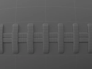 american football 3D Model